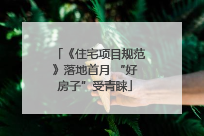 《住宅项目规范》落地首月 “好房子”受青睐