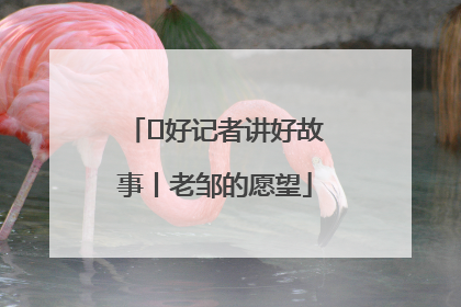  好记者讲好故事丨老邹的愿望