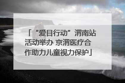 “爱目行动”渭南站活动举办 京渭医疗合作助力儿童视力保护