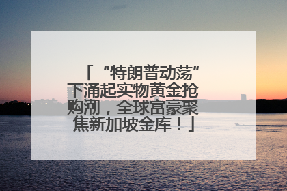 “特朗普动荡”下涌起实物黄金抢购潮，全球富豪聚焦新加坡金库！