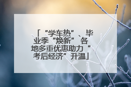 “学车热”、毕业季“焕新” 各地多重优惠助力“考后经济”升温
