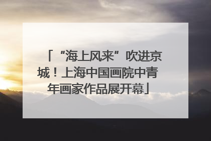 “海上风来”吹进京城！上海中国画院中青年画家作品展开幕