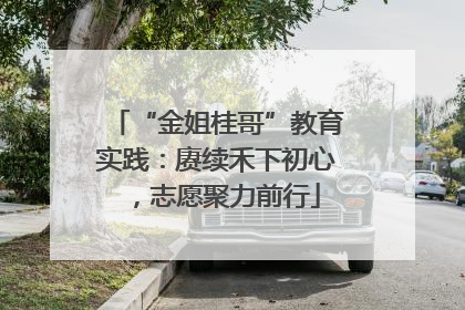 “金姐桂哥”教育实践：赓续禾下初心，志愿聚力前行