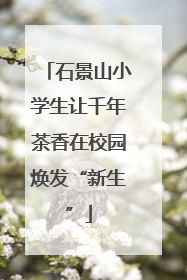 石景山小学生让千年茶香在校园焕发“新生”