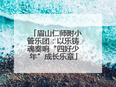 眉山仁师附小管乐团：以乐铸魂奏响“四好少年”成长乐章