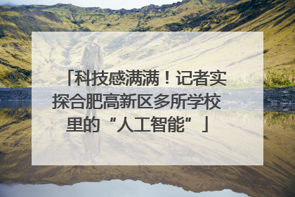 科技感满满！记者实探合肥高新区多所学校里的“人工智能”