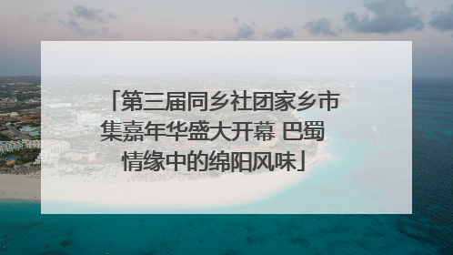 第三届同乡社团家乡市集嘉年华盛大开幕 巴蜀情缘中的绵阳风味