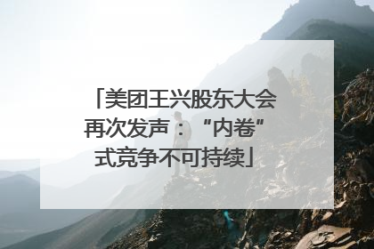 美团王兴股东大会再次发声：“内卷”式竞争不可持续