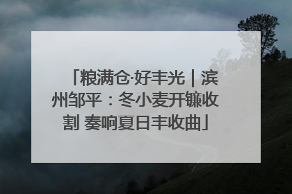 粮满仓·好丰光｜滨州邹平：冬小麦开镰收割 奏响夏日丰收曲