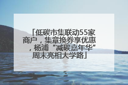 低碳市集联动55家商户，集章换券享优惠，杨浦“减碳嘉年华”周末亮相大学路