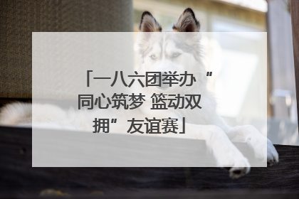 一八六团举办“同心筑梦 篮动双拥”友谊赛