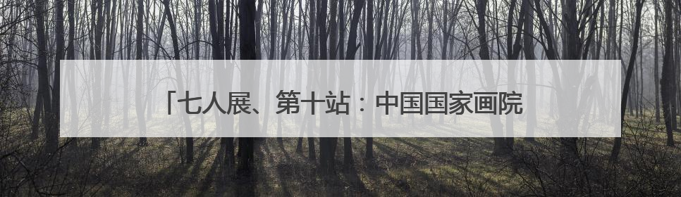 七人展、第十站：中国国家画院这场精品巡展来到成都市美术馆