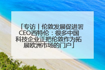 专访丨伦敦发展促进署CEO西特伦：很多中国科技企业正把伦敦作为拓展欧洲市场的门户