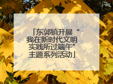 东郭镇开展“我在新时代文明实践所过端午”主题系列活动