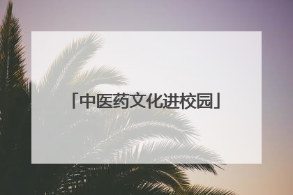 中医药文化进校园