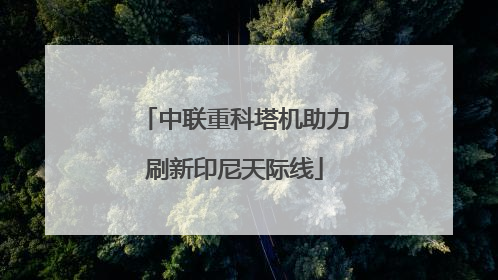 中联重科塔机助力刷新印尼天际线