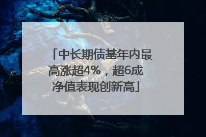中长期债基年内最高涨超4%，超6成净值表现创新高