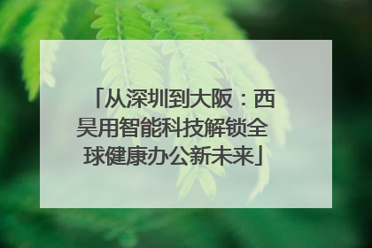 从深圳到大阪：西昊用智能科技解锁全球健康办公新未来