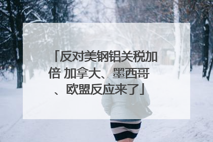反对美钢铝关税加倍 加拿大、墨西哥、欧盟反应来了