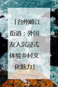 台州峰江街道：外国友人沉浸式体验乡村文化魅力