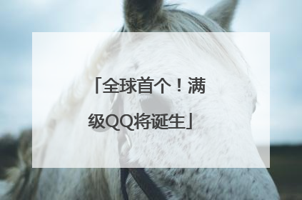 全球首个！满级QQ将诞生