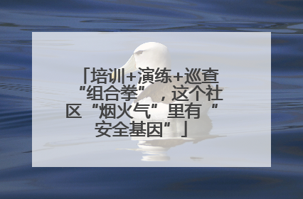 培训+演练+巡查“组合拳”，这个社区“烟火气”里有“安全基因”