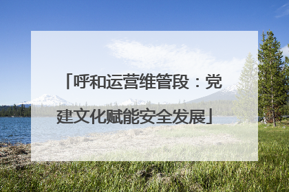 呼和运营维管段：党建文化赋能安全发展