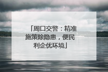 周口交警：精准施策除隐患，便民利企优环境