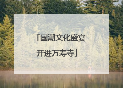 国潮文化盛宴开进万寿寺