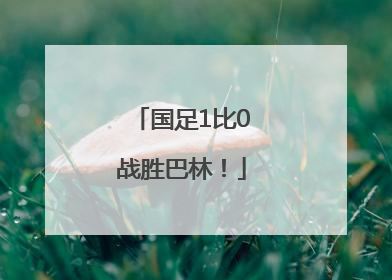 国足1比0战胜巴林！