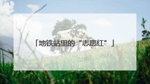 地铁站里的“志愿红”