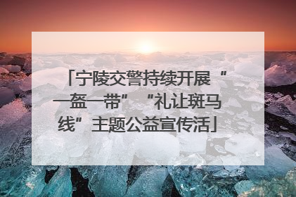 宁陵交警持续开展“一盔一带”“礼让斑马线”主题公益宣传活