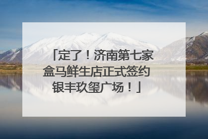 定了！济南第七家盒马鲜生店正式签约银丰玖玺广场！