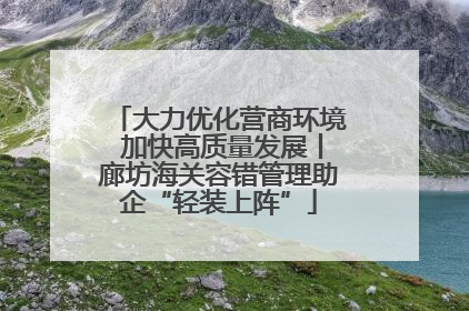 大力优化营商环境 加快高质量发展丨廊坊海关容错管理助企“轻装上阵”