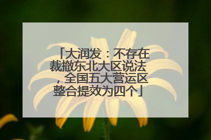 大润发：不存在裁撤东北大区说法，全国五大营运区整合提效为四个