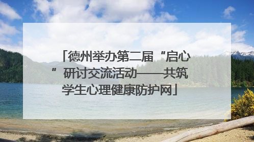 德州举办第二届“启心”研讨交流活动——共筑学生心理健康防护网