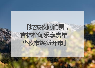 提振夜间消费，吉林桦甸乐享嘉年华夜市焕新开市