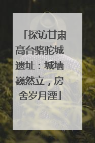 探访甘肃高台骆驼城遗址：城墙巍然立，房舍岁月湮