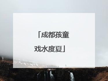 成都孩童戏水度夏