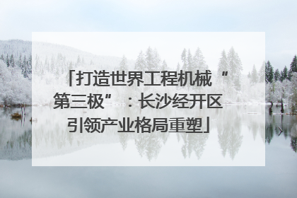 打造世界工程机械“第三极”：长沙经开区引领产业格局重塑