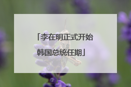 李在明正式开始韩国总统任期
