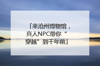 来沧州博物馆，真人NPC带你“穿越”到千年前