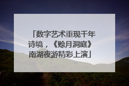 数字艺术重现千年诗境，《赊月洞庭》南湖夜游精彩上演