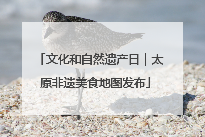 文化和自然遗产日｜太原非遗美食地图发布