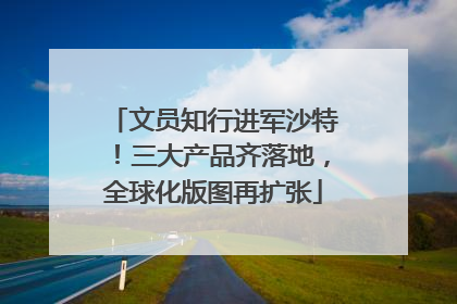 文员知行进军沙特！三大产品齐落地，全球化版图再扩张