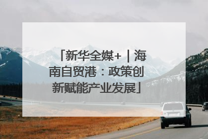 新华全媒+｜海南自贸港：政策创新赋能产业发展