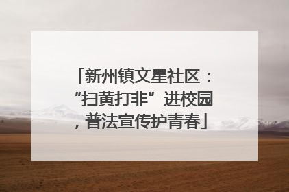 新州镇文星社区：“扫黄打非”进校园，普法宣传护青春