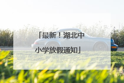 最新！湖北中小学放假通知