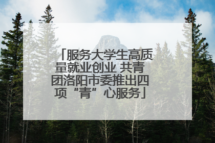 服务大学生高质量就业创业 共青团洛阳市委推出四项“青”心服务