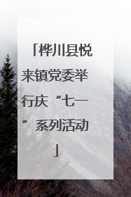 桦川县悦来镇党委举行庆“七一”系列活动